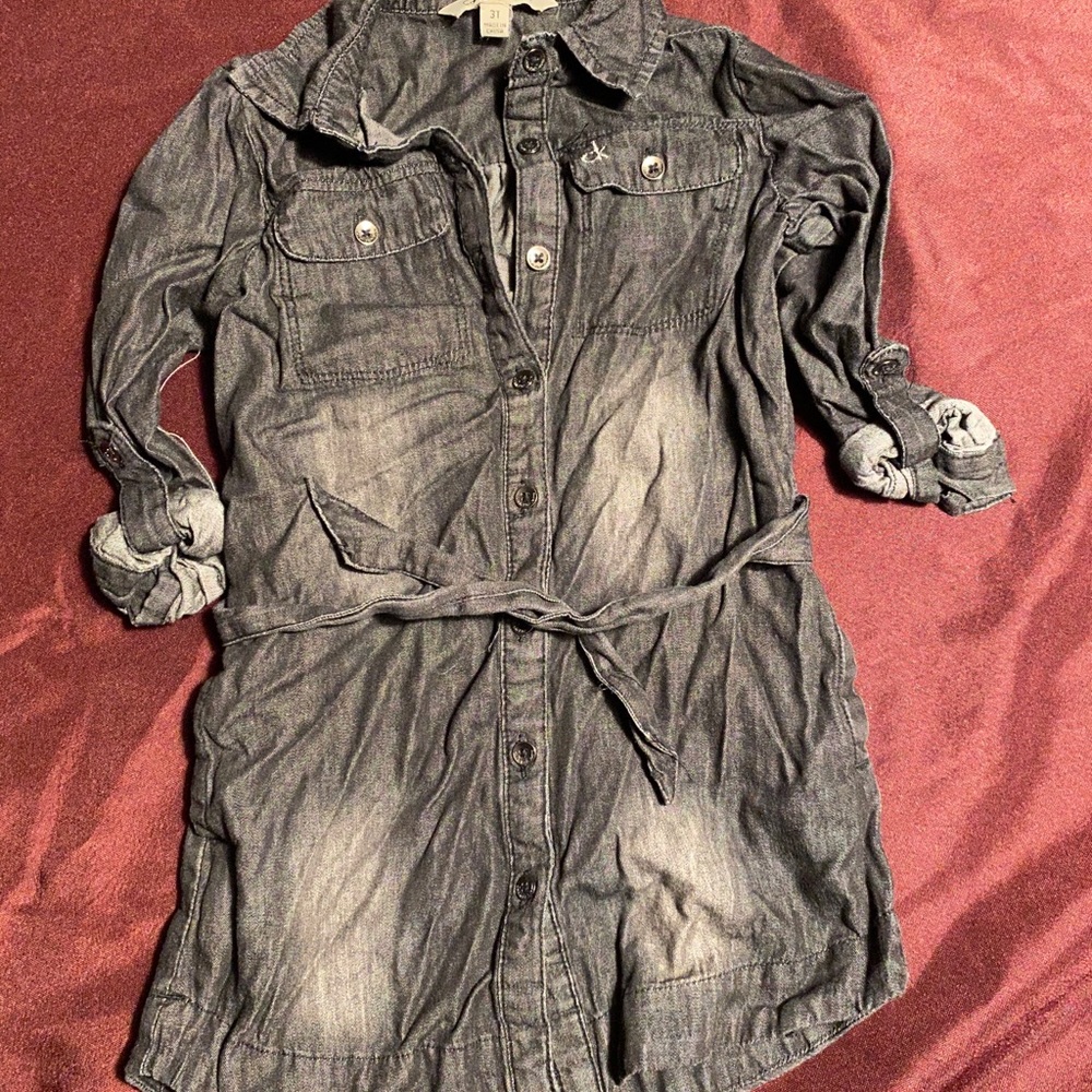 Calvin Klein Jeans Black Denim Dress